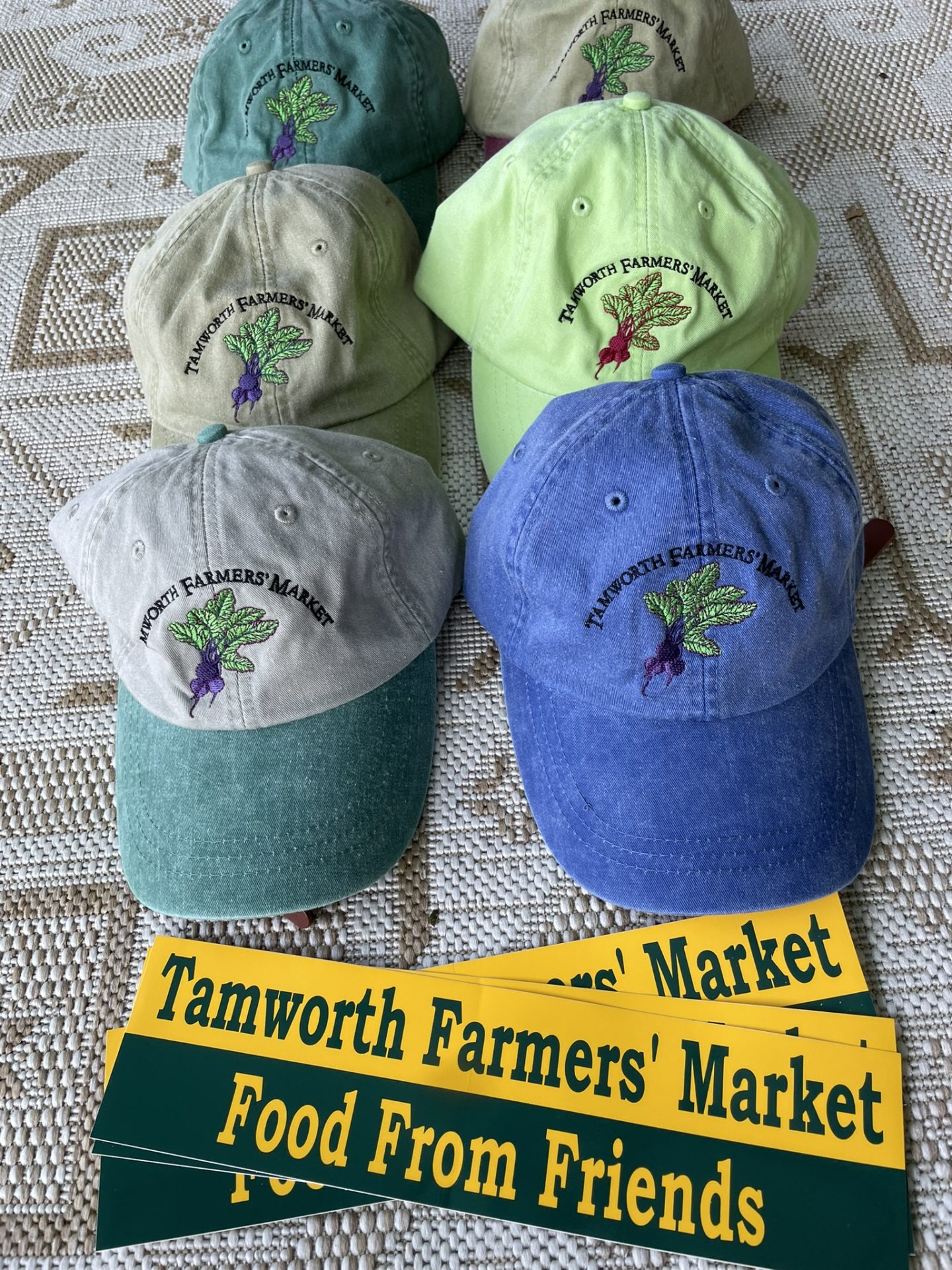 Hats and stickers