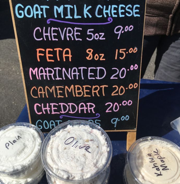 Goat Milk Cheese Sign